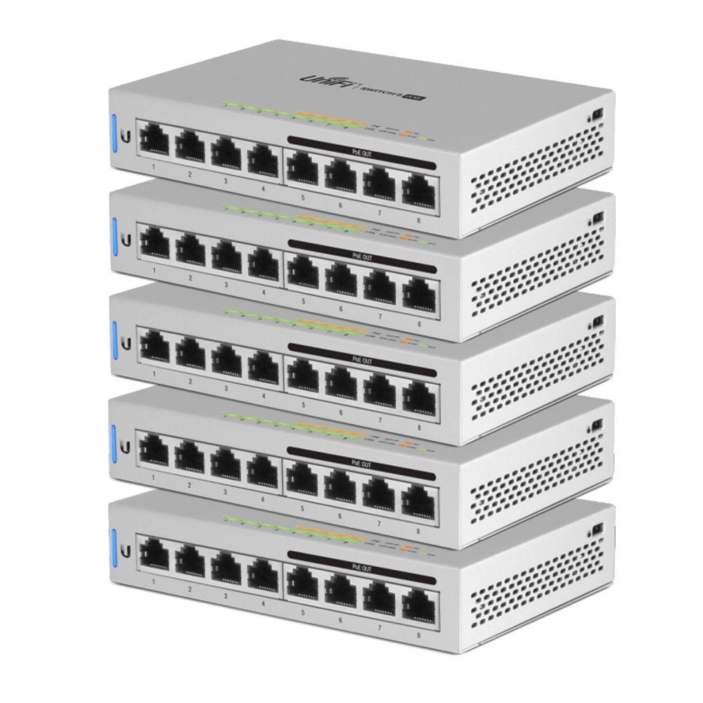 PoE коммутатор Ubiquiti UniFi Switch 8 60W 5-PACK