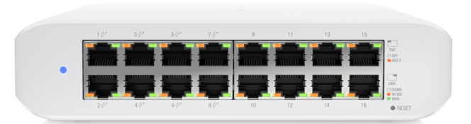 Коммутатор Ubiquiti UniFi Switch Lite 16 PoE