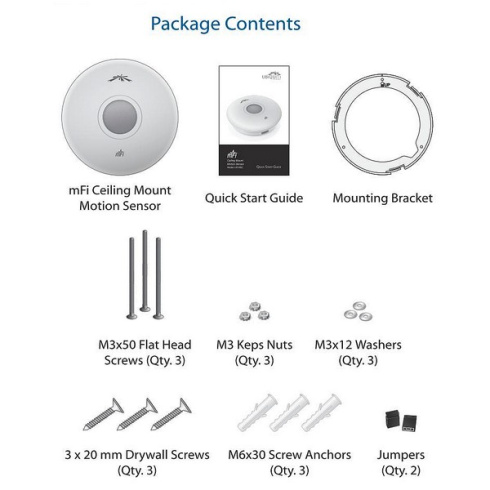 Потолочный датчик движения Ubiquiti mFi-MSC фото 3