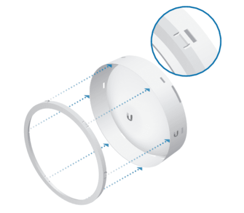 Крепление Ubiquiti NanoBeam Isolator Shield 16 фото 3